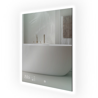 260W LED Backlit Vertical Mirrored Wi-Fi Infrared Heating Panel - Electric Panel Heater