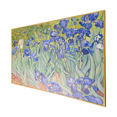 GRADE B - 795x1195 Irises Image Nexus Wi-Fi Infrared Heating Panel 900W - Electric Wall Panel Heater