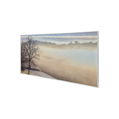 GRADE B - 700W Spring Morning Picture NXT Gen Infrared Heating Panel White Frame 595 x 1195 - Electric Panel Heater