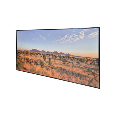 GRADE B - 700W Dusty Outback NXT Gen Infrared Heating Panel White Frame 595 x 1195 - Electric Panel Heater