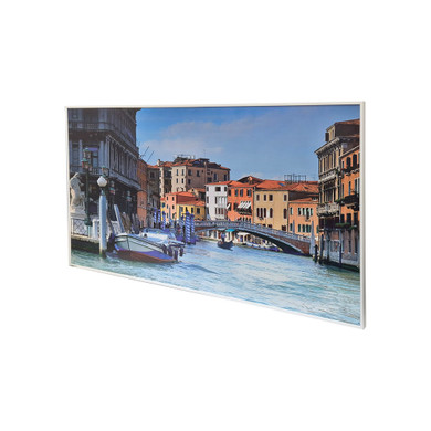 GRADE B - 700W Venice NXT Gen Infrared Heating Panel White Frame  595 x 1195 - Electric Panel Heater