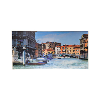 GRADE B - 700W Venice NXT Gen Infrared Heating Panel White Frame  595 x 1195 - Electric Panel Heater