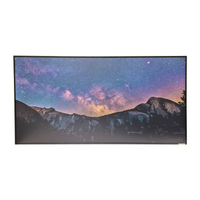 GRADE A - 700W Milky Way Nexus Infrared Heating Panel Black Frame 595 x 1195 - Electric Panel Heater