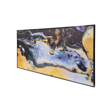 GRADE B - 700W Emmeline NXT Gen Infrared Heating Panel Black Frame 595 x 1195 - Electric Panel Heater