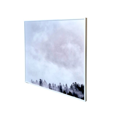 GRADE C - 350W Clouded Trees Nexus Wi-Fi Infrared Heating Panel - Electric Panel Heater Black Frame