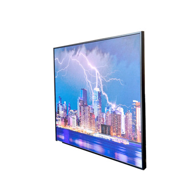 GRADE B - 350W Thunderstorm Classic Infrared Heating Panel - Electric Panel Heater Black Frame