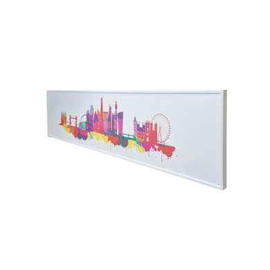 GRADE B - 350W London Skyline UltraSlim Nexus Infrared Heating Panel - Electric Panel Heater White Frame
