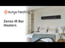 GRADE A - 1.8KW Zenos White Infrared Bar Heater Non Remote