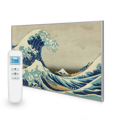 795x1195 Great Wave Off Kaganawa Image Nexus Wi-Fi Infrared Heating Panel 900W - Electric Wall Panel Heater