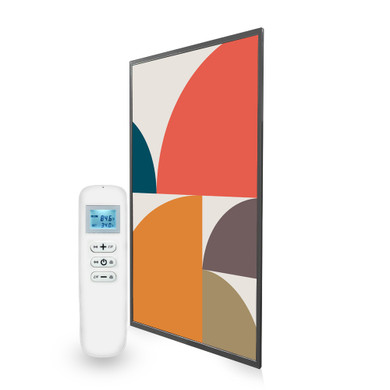 795x1195 Abstract Circles Picture Nexus Wi-Fi Infrared Heating Panel 900W - Electric Wall Panel Heater