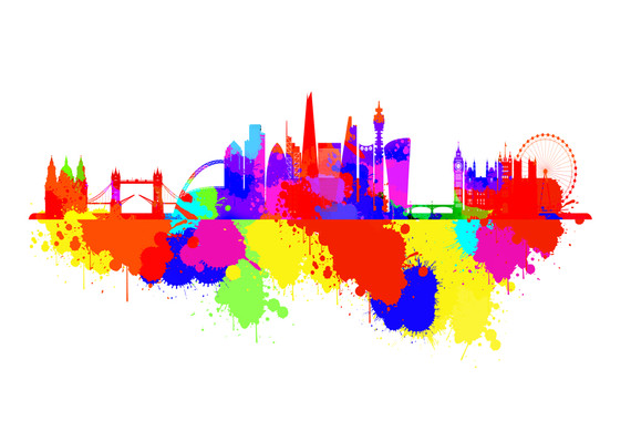 795x1195 London Skyline Splash Picture Nexus Wi-Fi Infrared Heating Panel 900W - Electric Wall Panel Heater