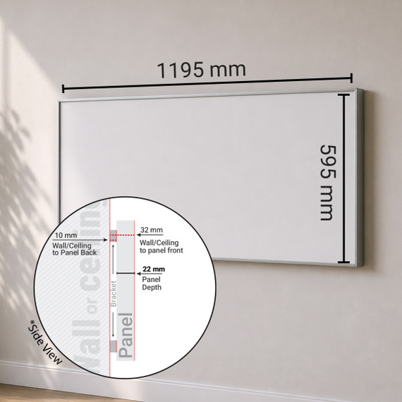 700W Classic Infrared Heating Panel - Electric Panel Heater