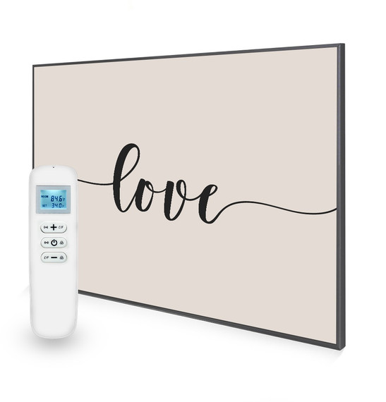 995x1195 Love Quote Nexus Wi-Fi Infrared Heating Panel 1200W - Electric Wall Panel Heater