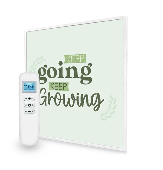 595x595 Keep Going Keep Growing Quote Nexus Wi-Fi Infrared Heating Panel 350W - Electric Wall Panel Heater