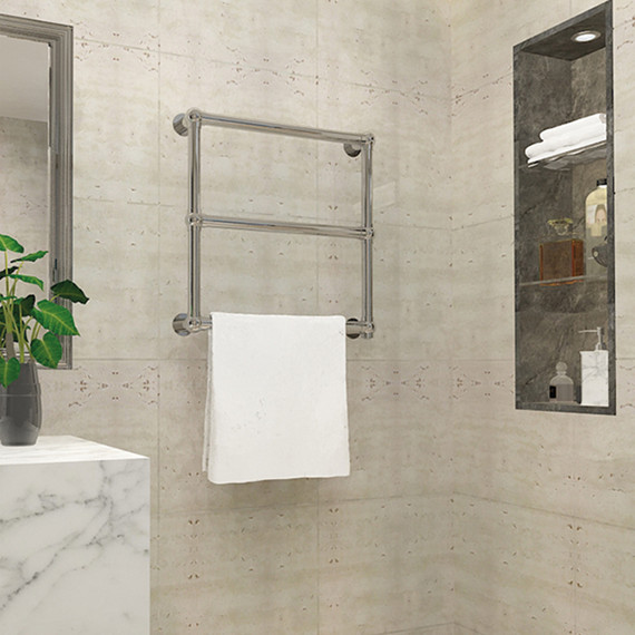 AEON ARCANE Electric Heated Towel Rail with Standard Element in Rose Gold Polished