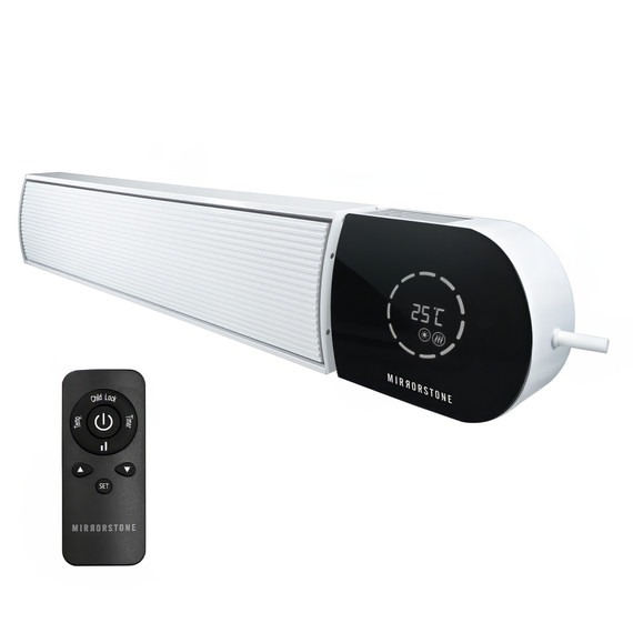 2.4kW Ionis Infrared Bar Heater (Black & White, Wi-Fi Option)