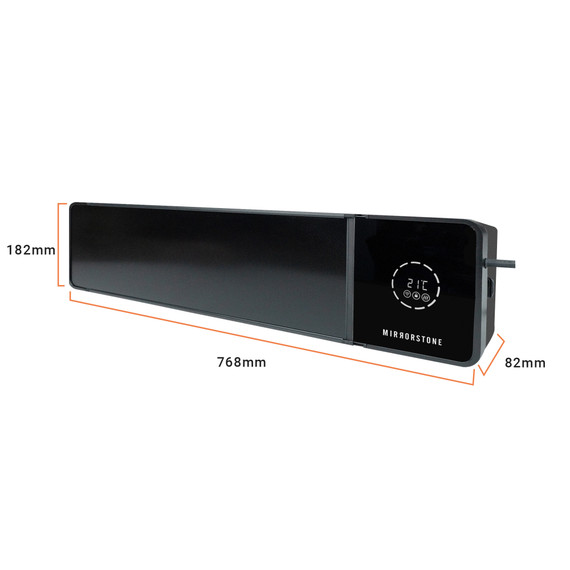 2.4kW Theia Wi-Fi Remote Controllable Infrared Bar Heater