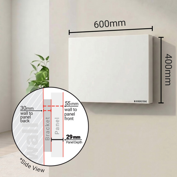 Mirrorstone 300W Prime Infrared Heating Panel