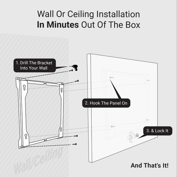 Mirrorstone 450W Prime Infrared Heating Panel With Thermostat