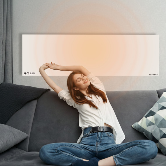 Mirrorstone 550W Prime Infrared Heating Panel With Thermostat