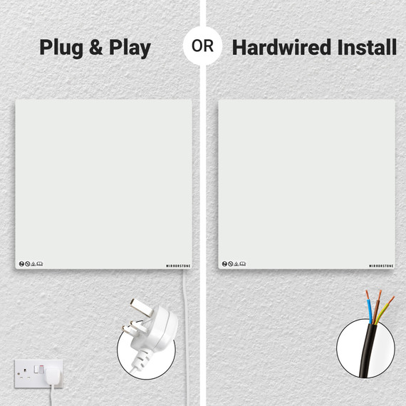 Mirrorstone 1100W Prime Infrared Heating Panel With Remote