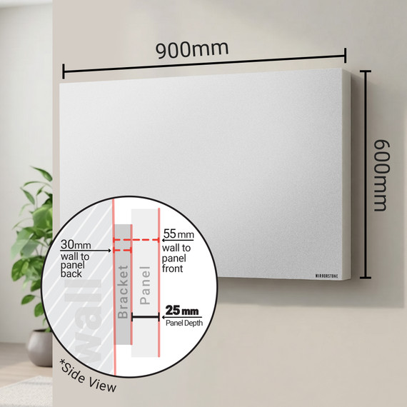 Mirrorstone 700W Pro Infrared Heating Panel With Remote