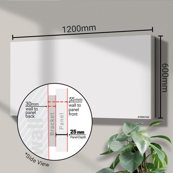 Mirrorstone 900W Pro Infrared Heating Panel With Remote