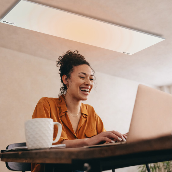 Mirrorstone 1100W Pro Infrared Heating Panel With Remote