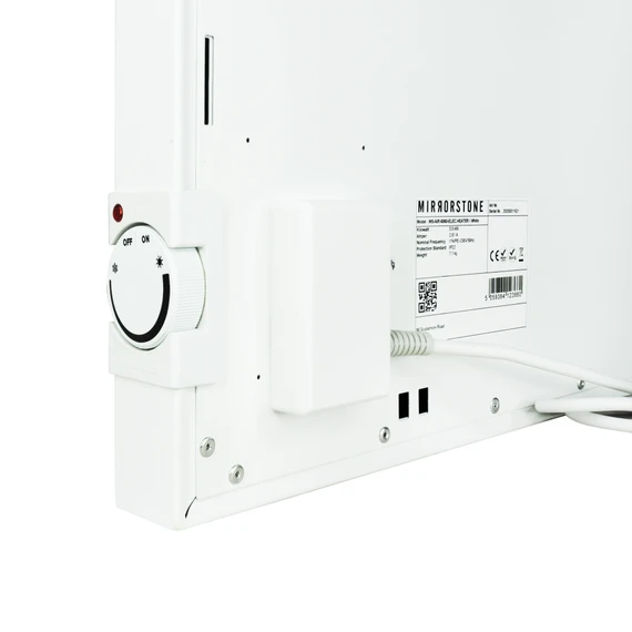 Mirrorstone 600W Air Infrared + Convection Heating Panel With Manual Thermostat