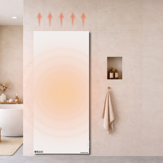 Mirrorstone 1400W Air Infrared + Convection Vertical Heating Panel With Manual Thermostat