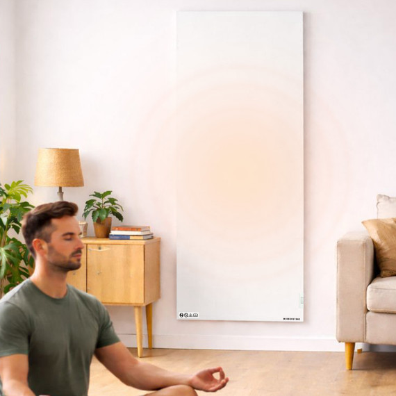 Mirrorstone 1400W Air Infrared + Convection Vertical Heating Panel With Manual Thermostat