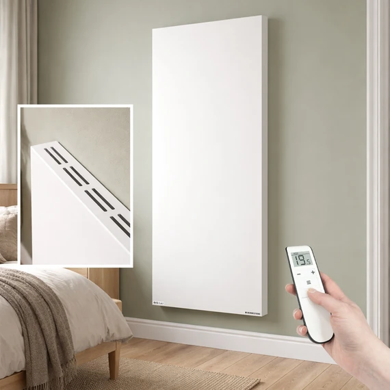 Mirrorstone 1400W Air Infrared + Convection Vertical Heating Panel With Remote