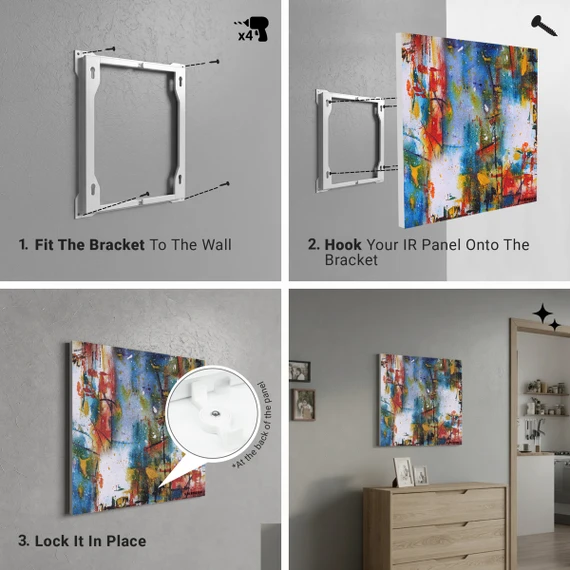 Mirrorstone 550W Personalised Image Prime Infrared Heating Panel