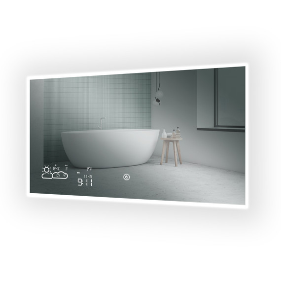 360W LED Backlit Mirrored Wi-Fi Infrared Heating Panel - Electric Panel Heater