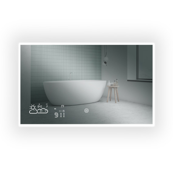 360W LED Backlit Mirrored Infrared Heating Panel - Electric Panel Heater