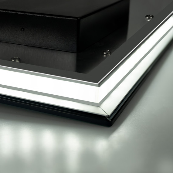 520W LED Backlit Mirrored Infrared Heating Panel - Electric Panel Heater