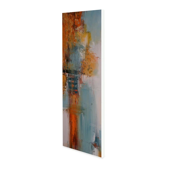 550W Autumn Lake Paint Picture Prime Infrared Heating Panel 1200 x 400 - Electric Wall Panel Heater
