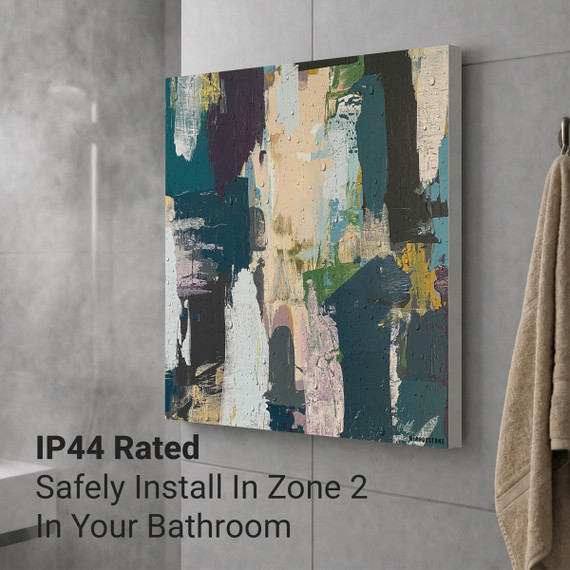 550W Classic Abstract Picture Prime Infrared Heating Panel 1200 x 400 - Electric Wall Panel Heater