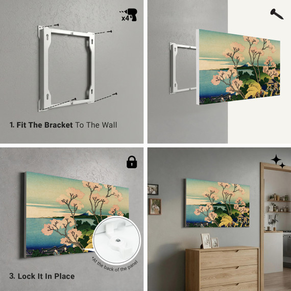 900W Goten Yama Hill Shinagawa on the Tokaido Picture Prime Infrared Heating Panel 1200 x 600 - Electric Wall Panel Heater