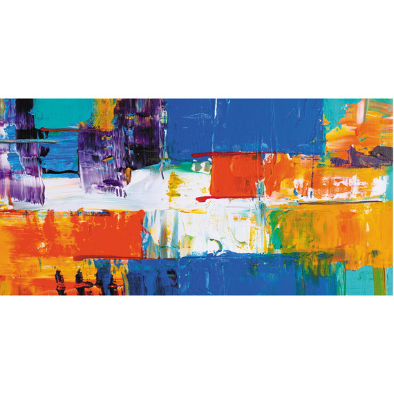 900W Abstract Paint Picture Prime Infrared Heating Panel 1200 x 600 - Electric Wall Panel Heater