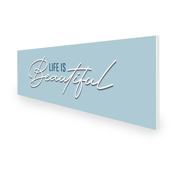 550W Life Is Beautiful Picture Prime Infrared Heating Panel 1200 x 400 - Electric Wall Panel Heater