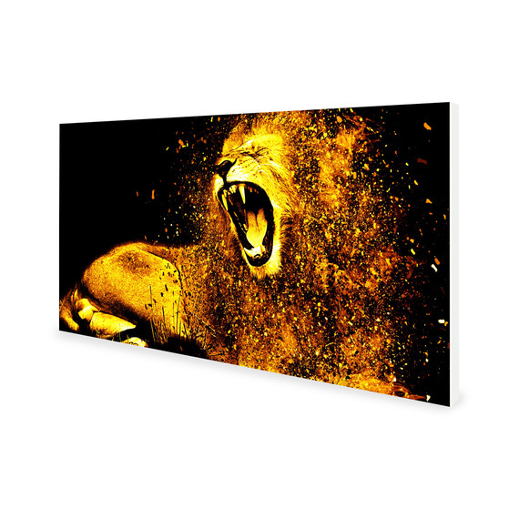 900W Roaring Lion Picture Prime Infrared Heating Panel 1200 x 600 - Electric Wall Panel Heater