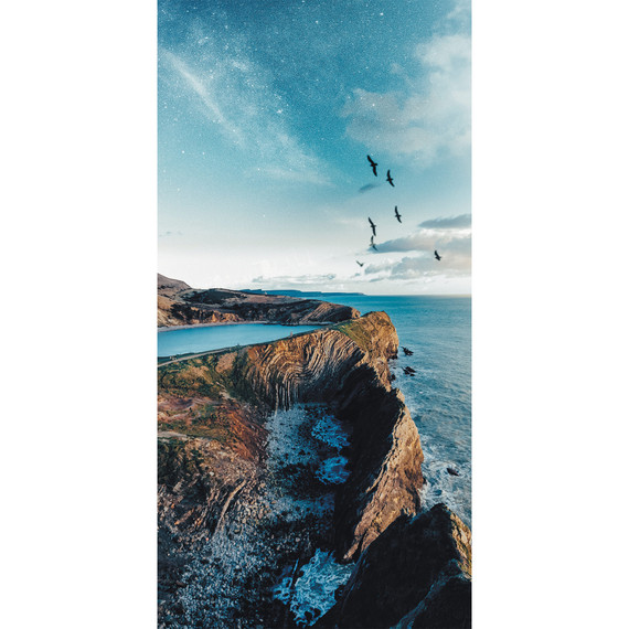 900W Mystical Lagoon Picture Prime Infrared Heating Panel 1200 x 600 - Electric Wall Panel Heater