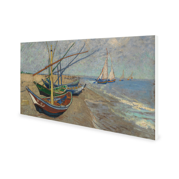900W Fishing Boats on the Beach at Saintes Maries Picture Prime Infrared Heating Panel 1200 x 600 - Electric Wall Panel Heater