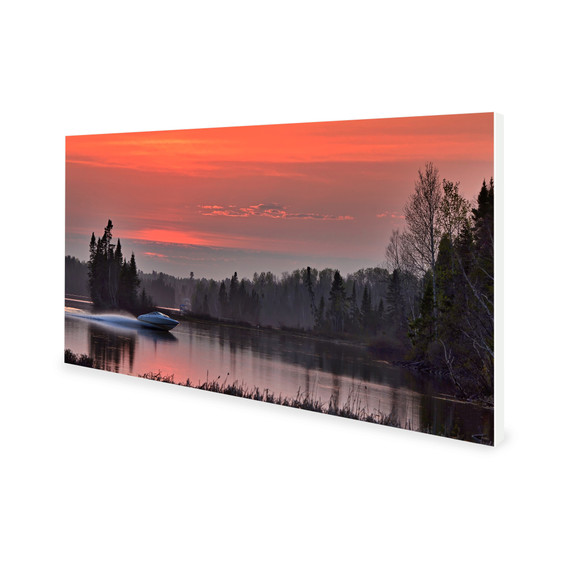 900W Bayou Cruise Picture Prime Infrared Heating Panel 1200 x 600 - Electric Wall Panel Heater