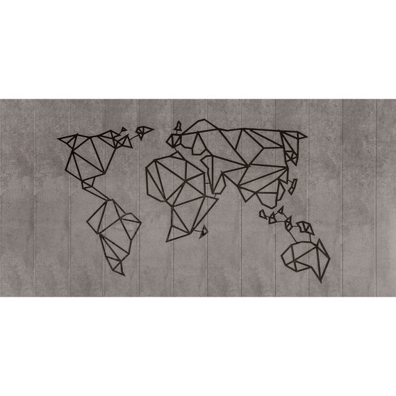 900W World Map Picture Prime Infrared Heating Panel 1200 x 600 - Electric Wall Panel Heater