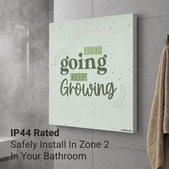 900W Keep Going Keep Growing Picture Prime Infrared Heating Panel 1200 x 600 - Electric Wall Panel Heater