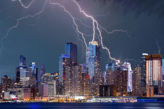 300W Thunderstorm Picture Prime Infrared Heating Panel 600 x 400 - Electric Wall Panel Heater