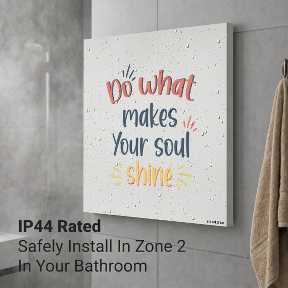 300W Do What Makes Your Soul Shine Picture Prime Infrared Heating Panel 600 x 400 - Electric Wall Panel Heater