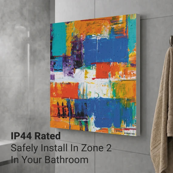 300W Abstract Paint Picture Prime Infrared Heating Panel 600 x 400 - Electric Wall Panel Heater